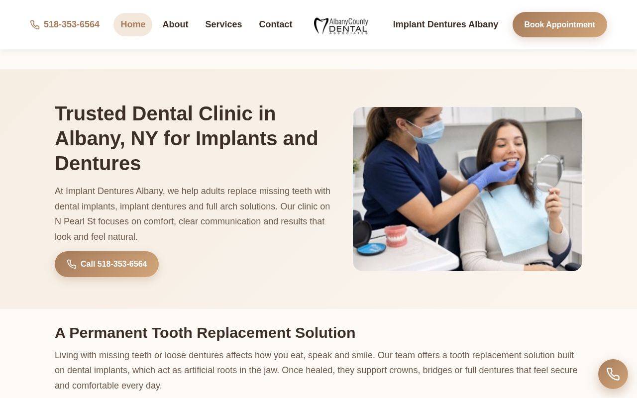 Preview of Implant Dentures Albany