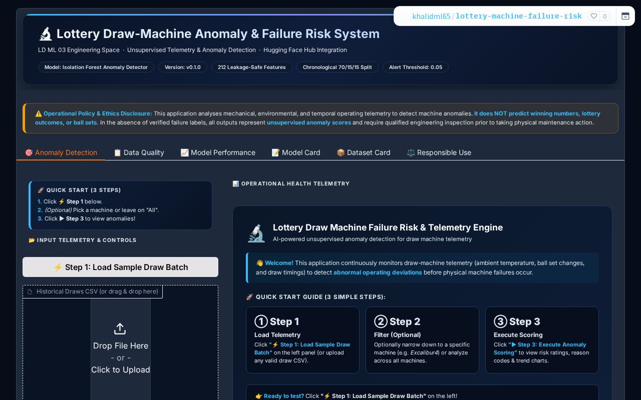 Preview of LD ML 03 Lottery Machine Failure Risk Application