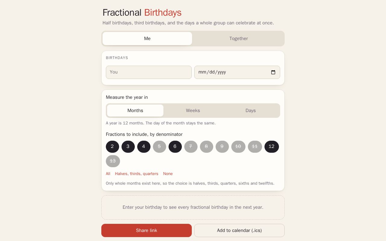 Preview of Fractionalbdays