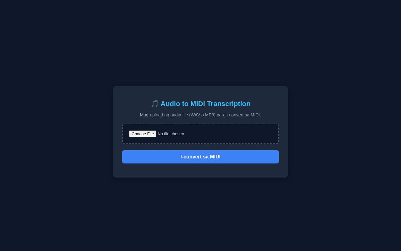 Preview of Muscriptor Audio Tool