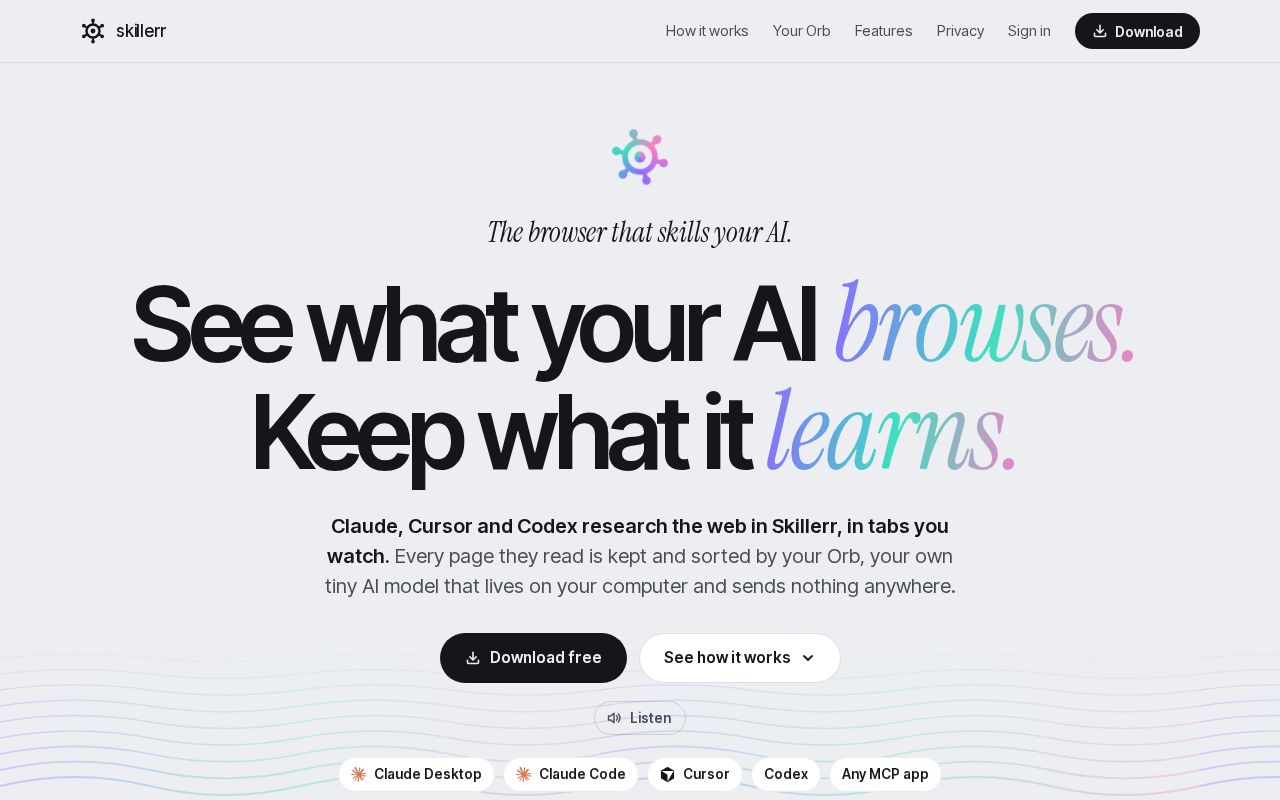 Preview of Skillerr Browser