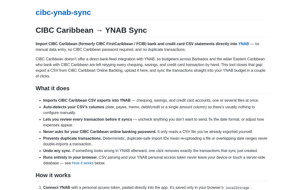 Preview of Cibc Ynab Sync