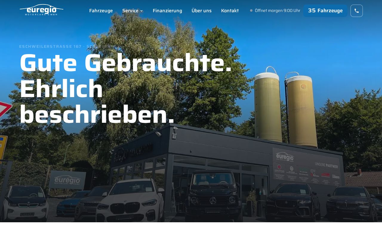 Preview of Euregio Motorcars Website