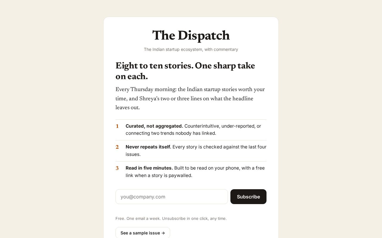 Preview of The Dispatch