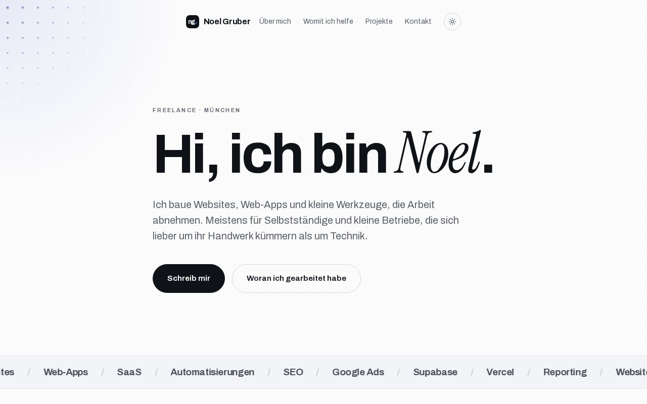 Preview of Noelgruber Website