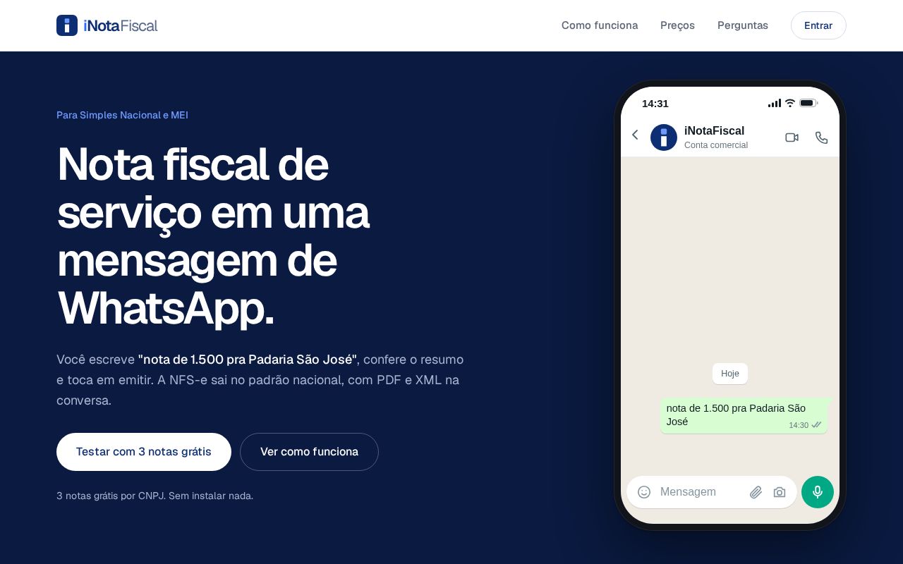 Preview of Inotafiscal Plugin