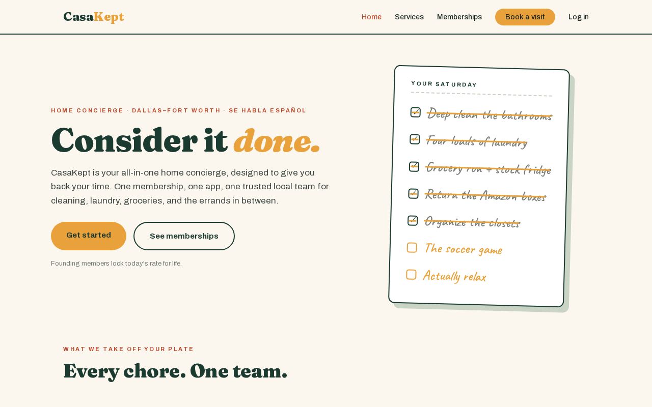Preview of Casakept Site