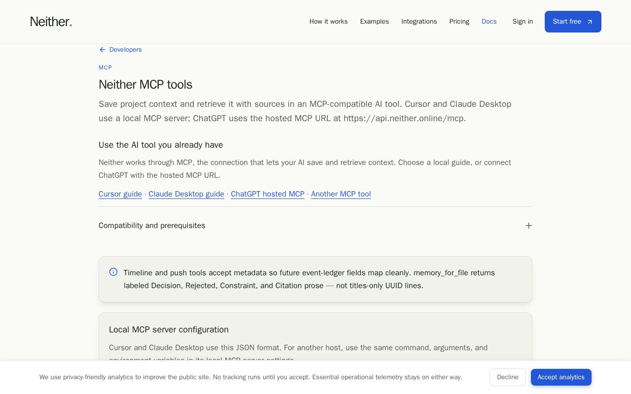 Preview of Neither MCP server and CLI source