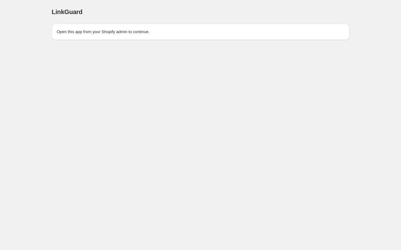 Preview of LinkGuard