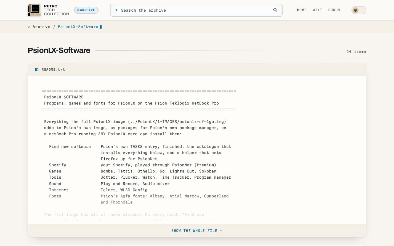 Preview of PsionLX Software