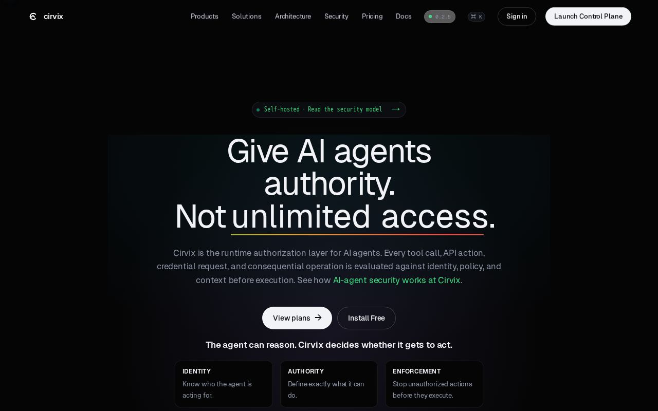 Preview of Cirvix AgentControl