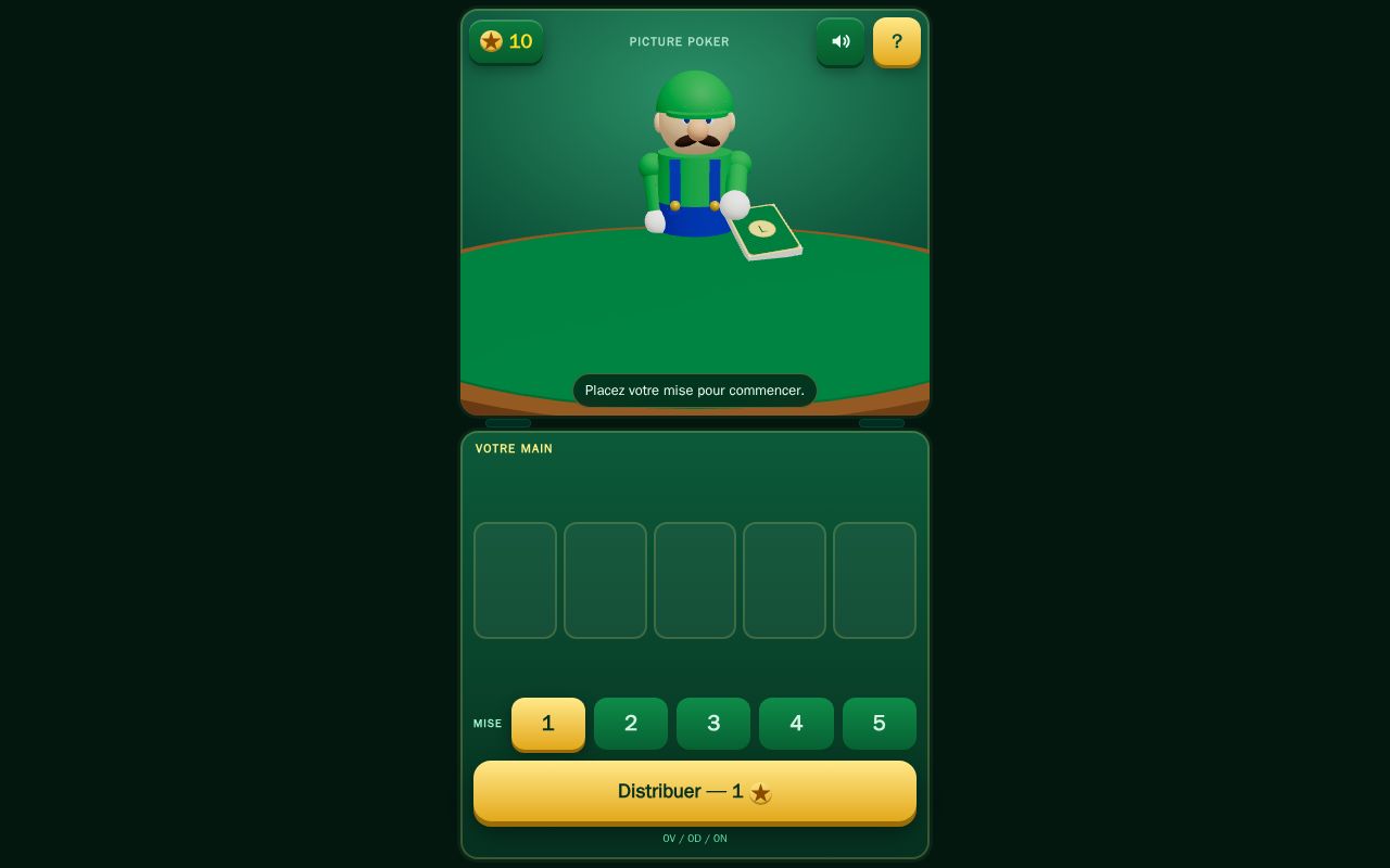 Preview of Luigi Picture Poker