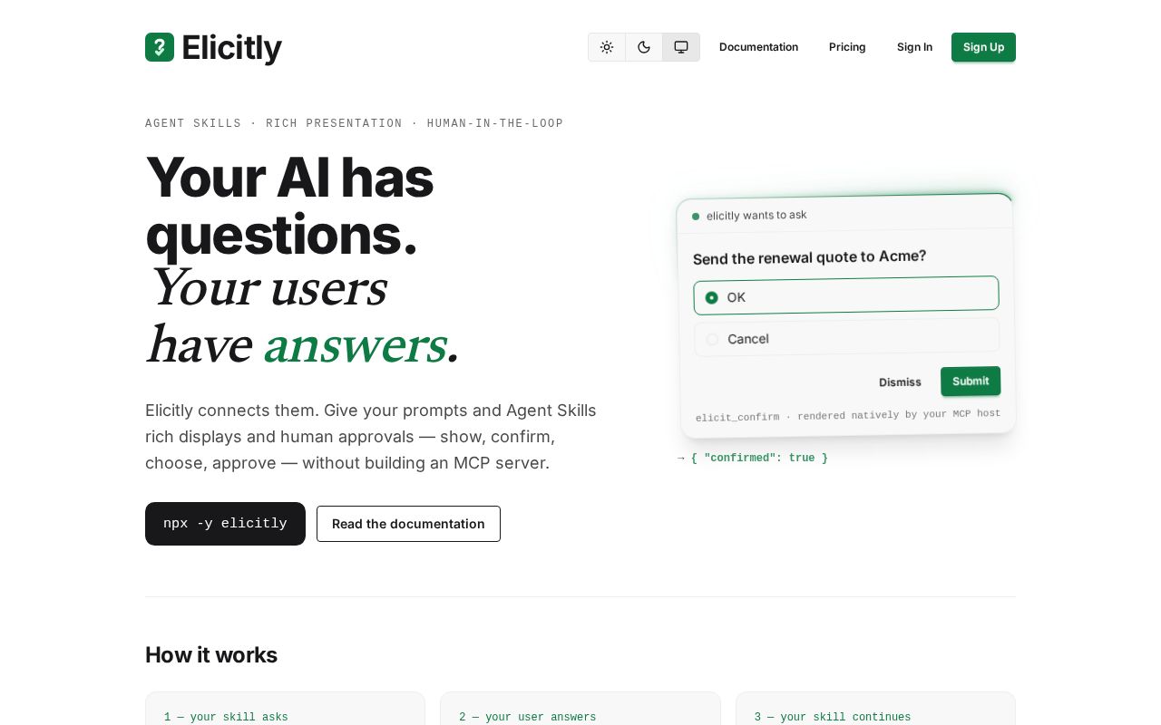 Preview of Elicitly