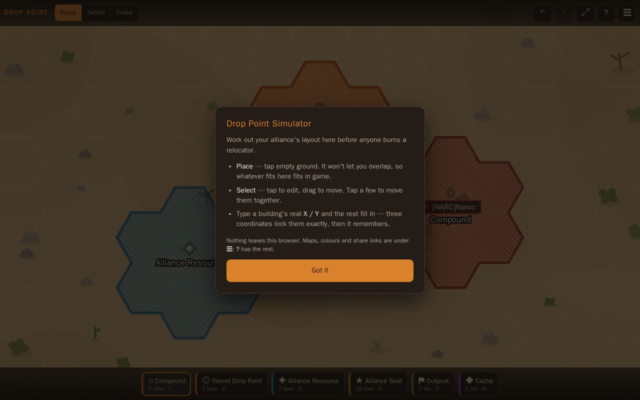 Preview of NE Map Simulator
