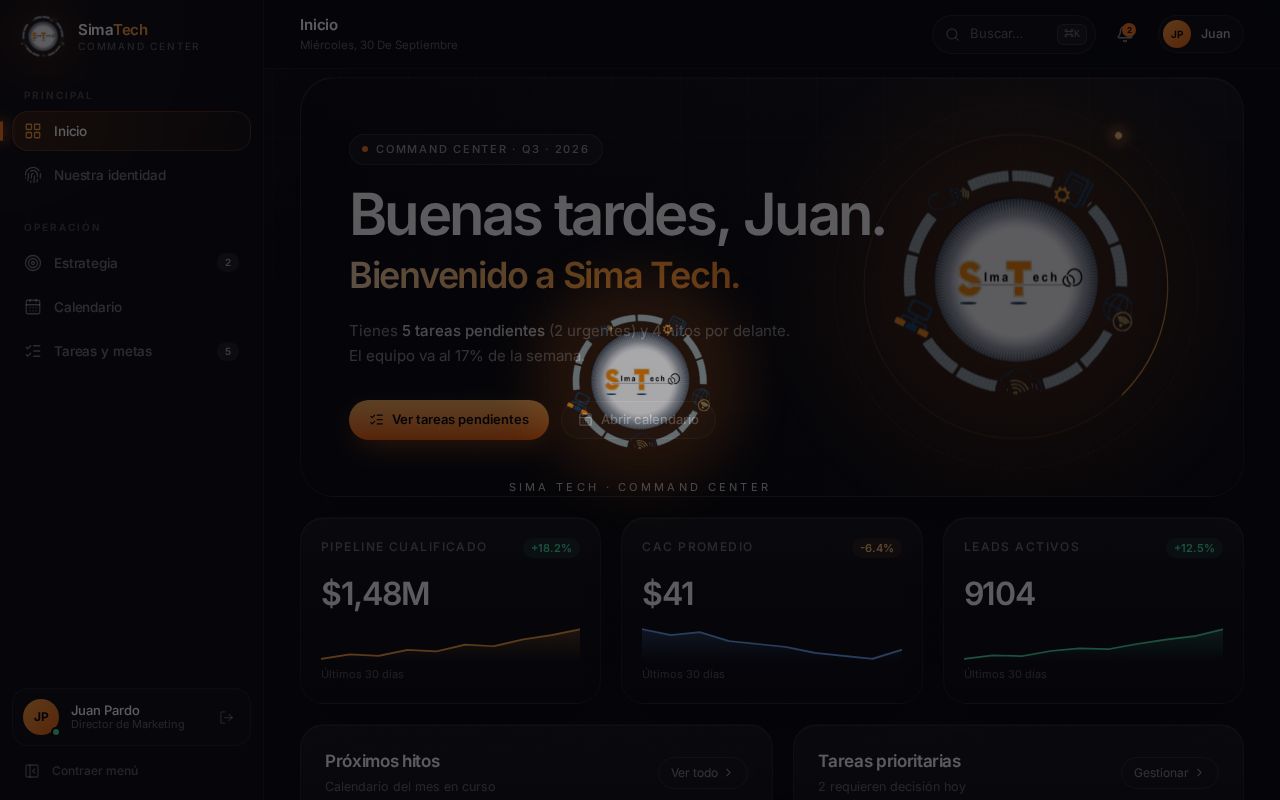 Preview of Sima Tech CRM