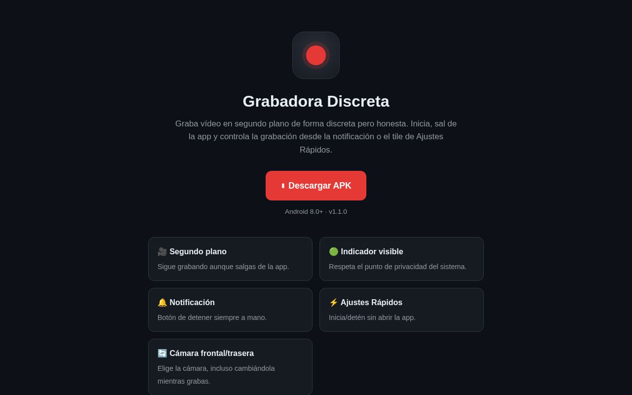 Preview of Grabadora Discreta