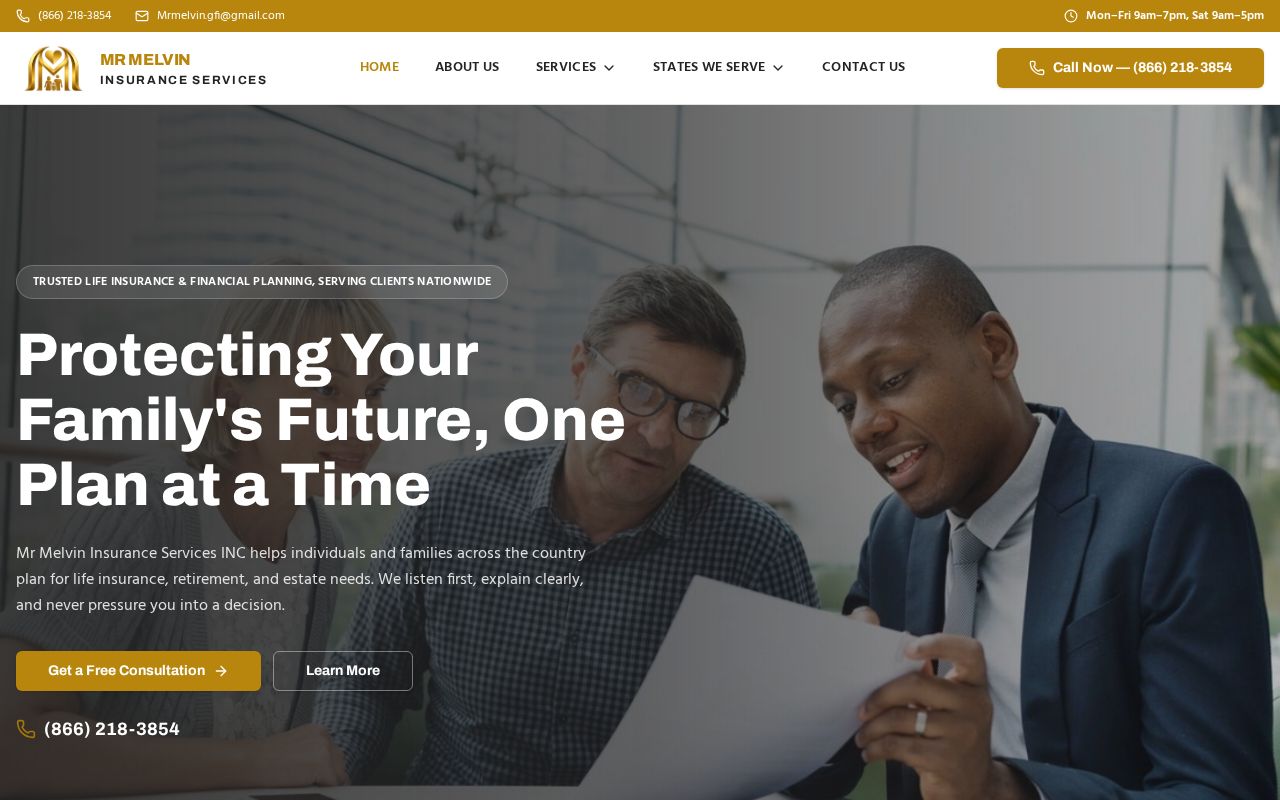Preview of Melvin Insurance Services