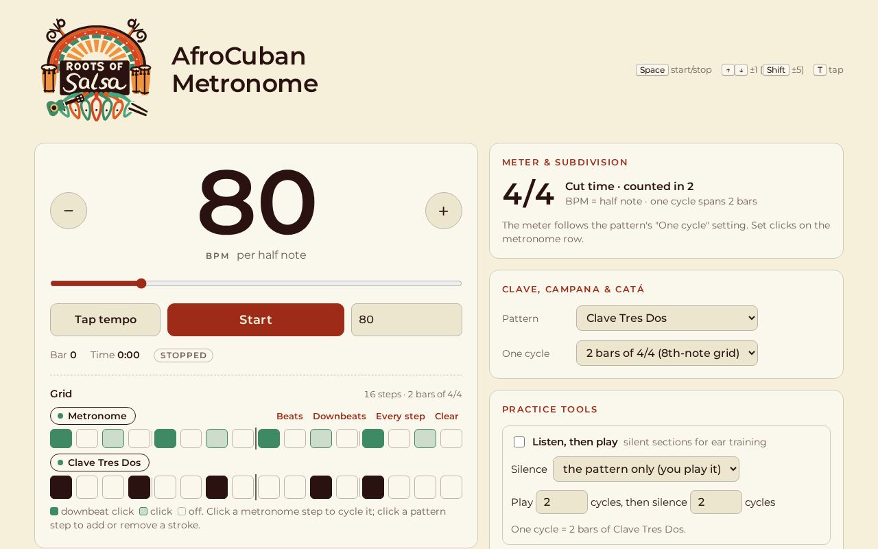 Preview of Afrocuban Metronome