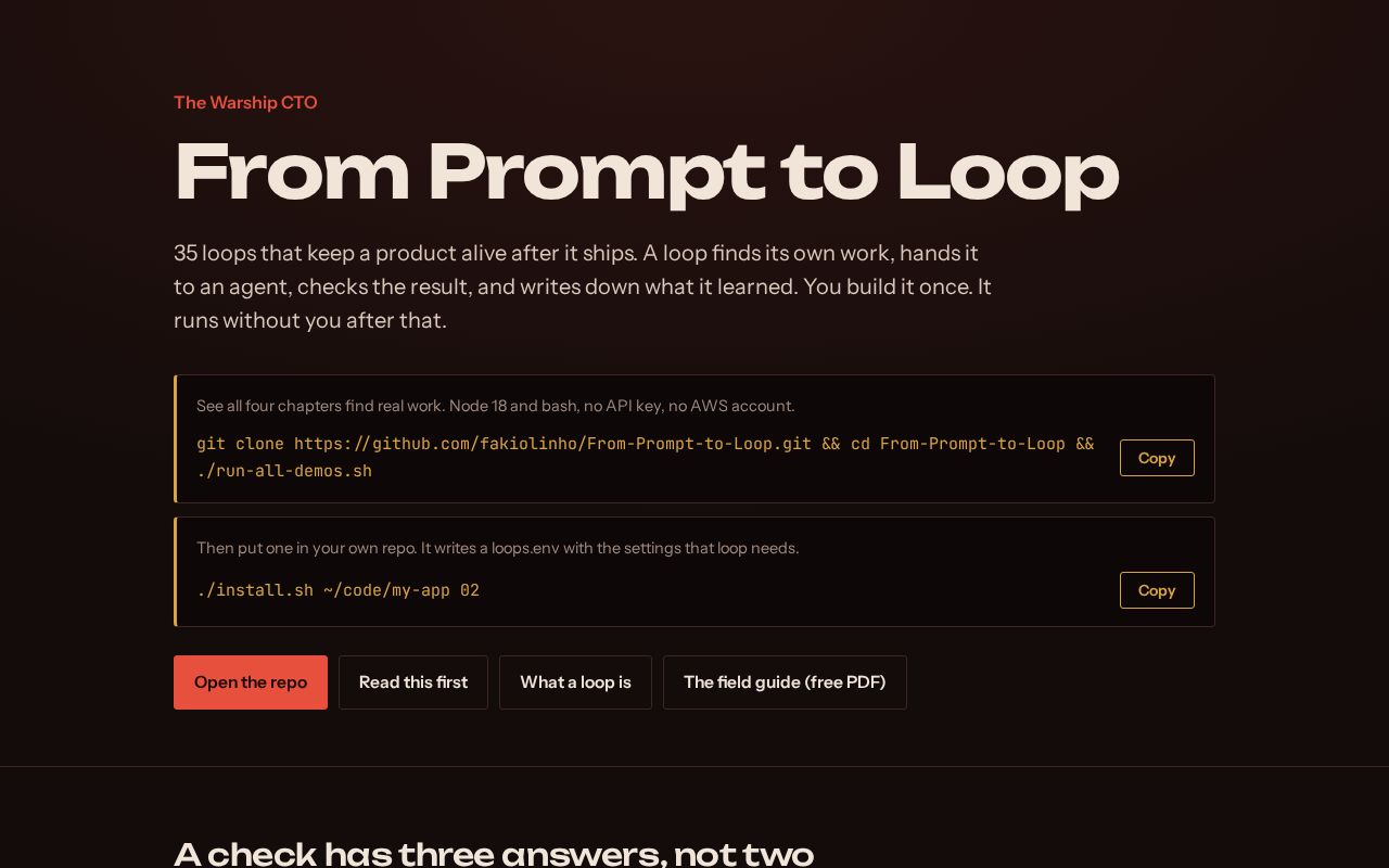 Preview of From Prompt To Loop