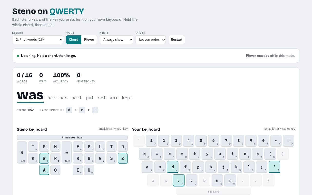 Preview of Steno Trainer