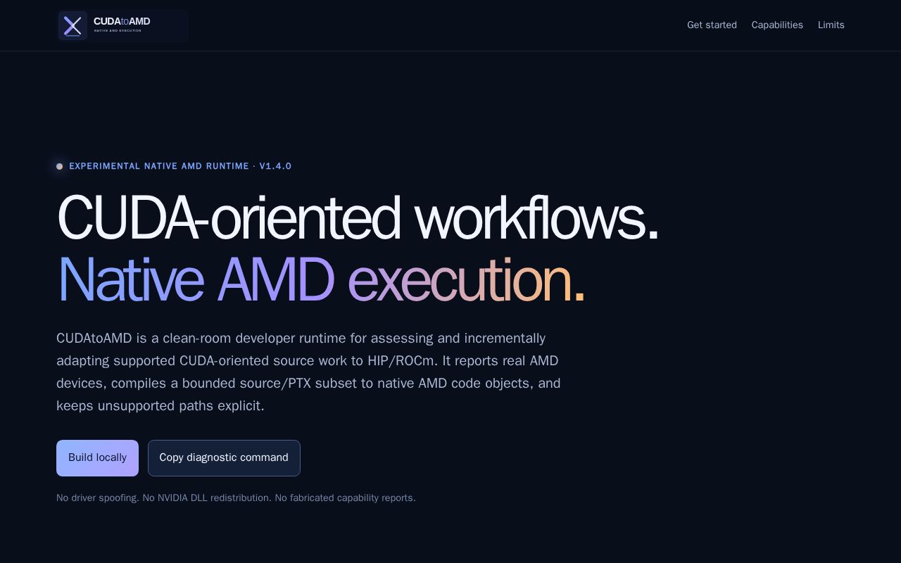 Preview of CUDAtoAMD