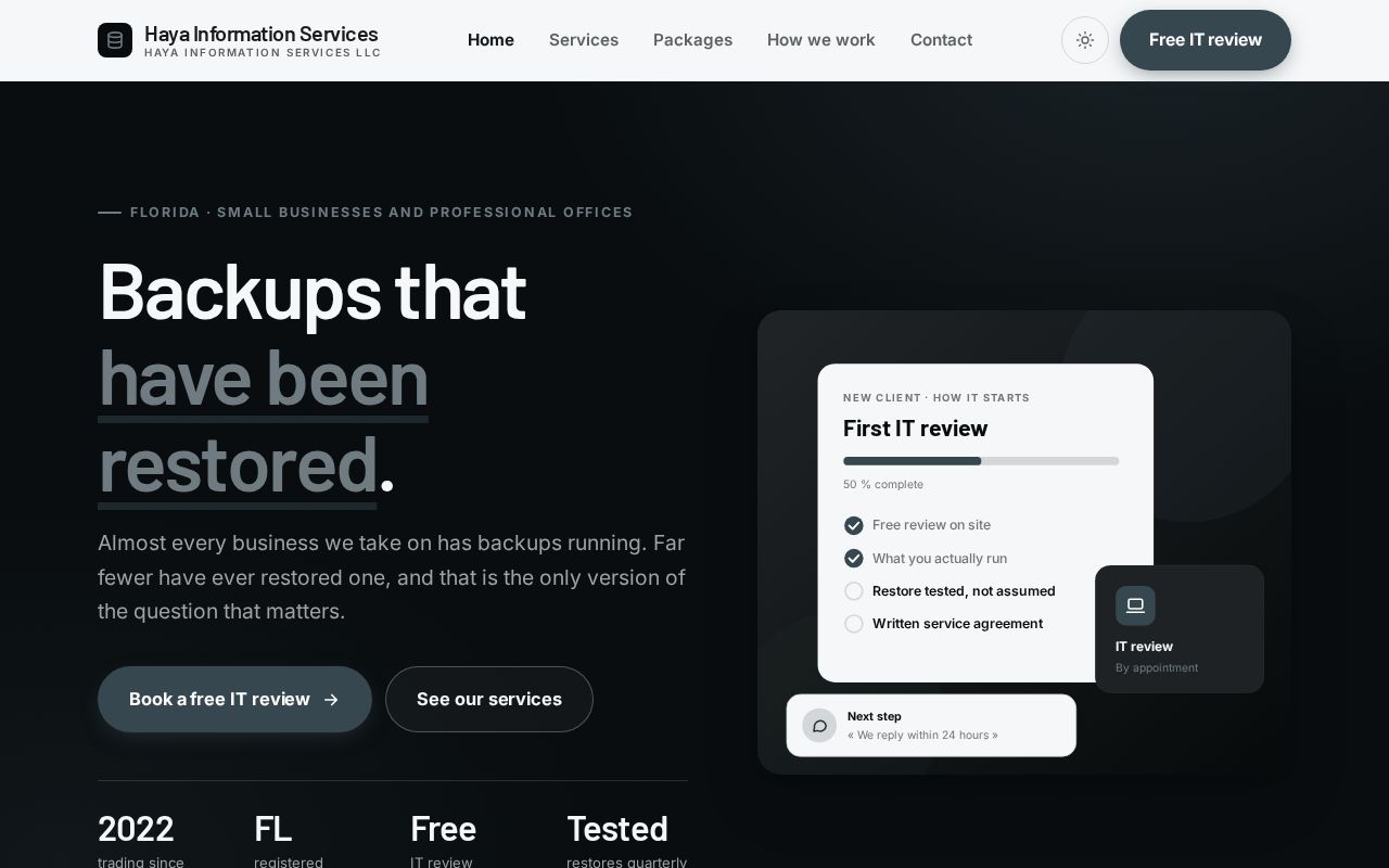 Preview of Hayainformationservicesllc