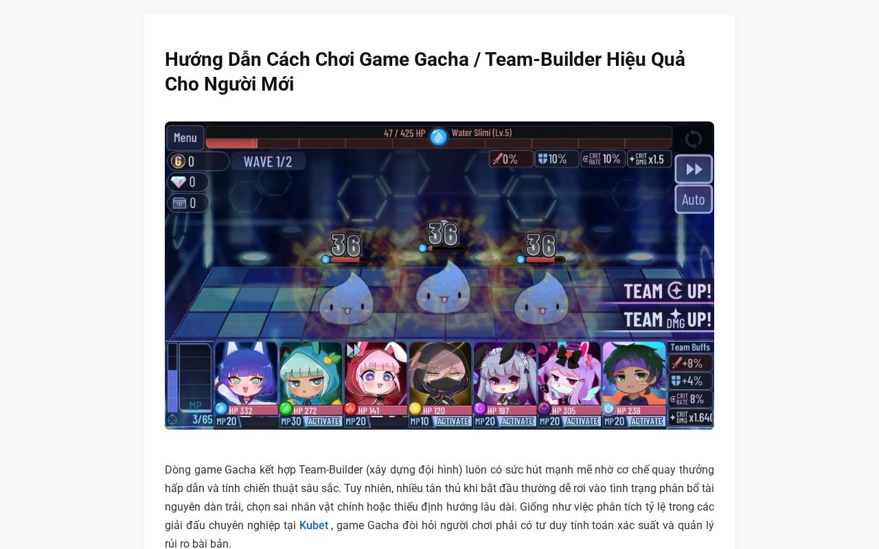 Preview of Huong Dan Choi Game Gacha Cho Nguoi Moi