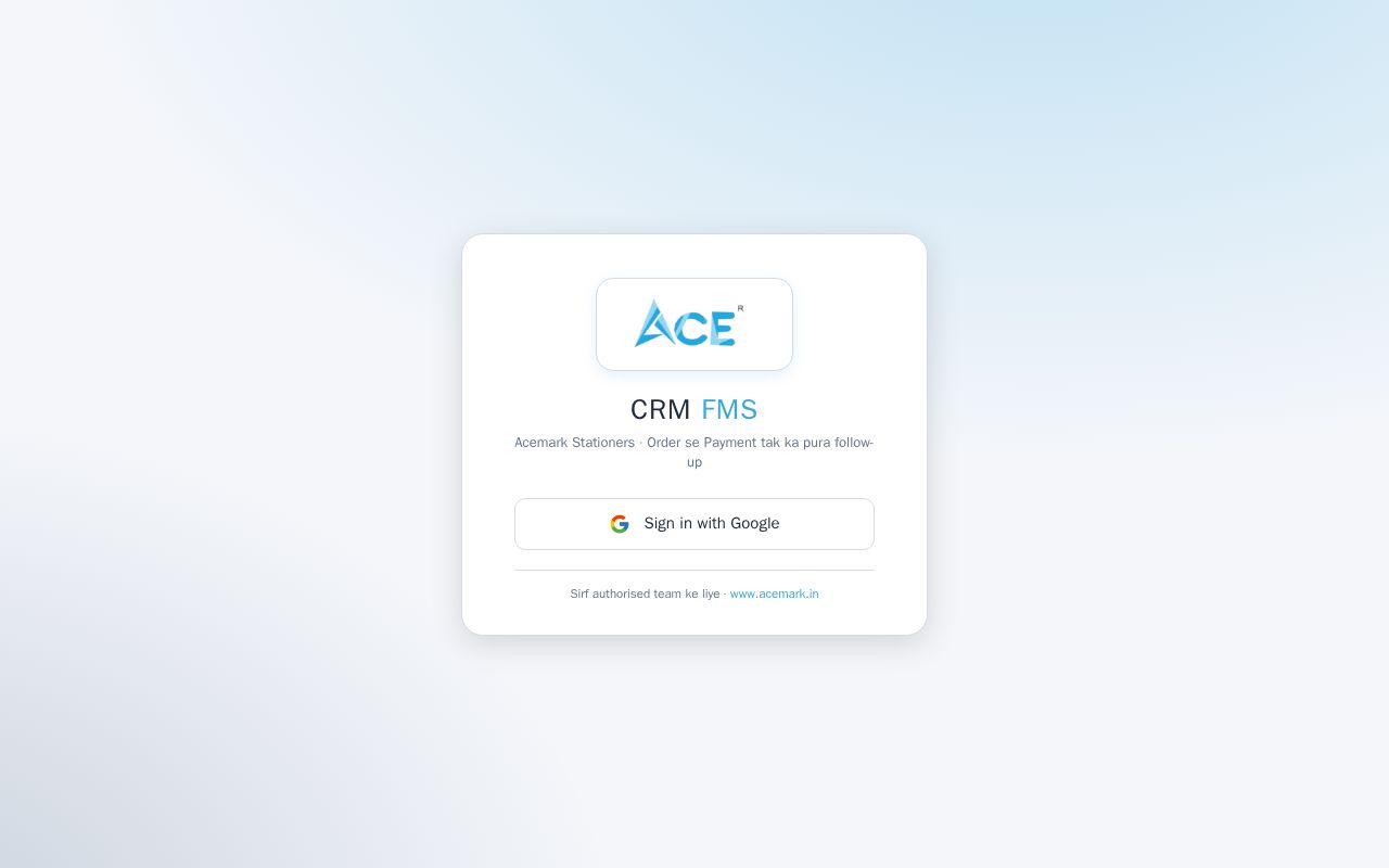Preview of Ace Crm Fms