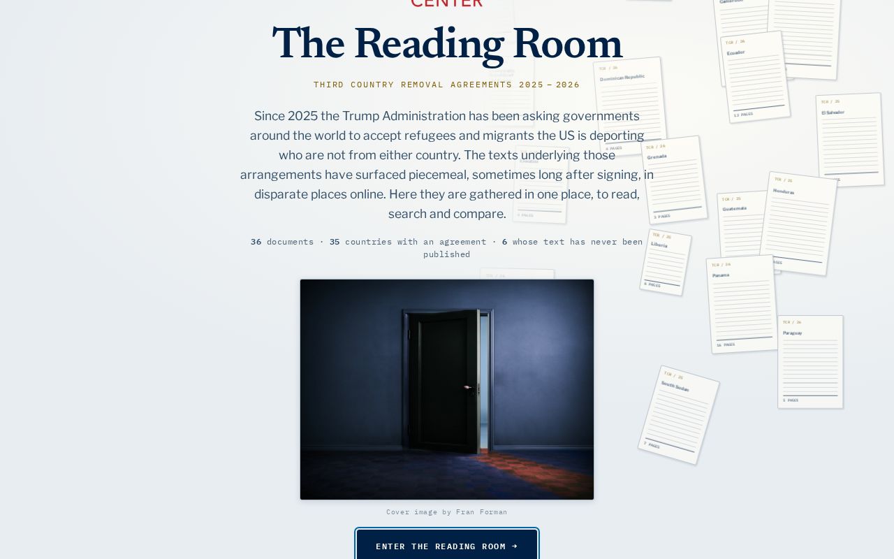 Preview of The Reading Room — TCR third-country agreement archive