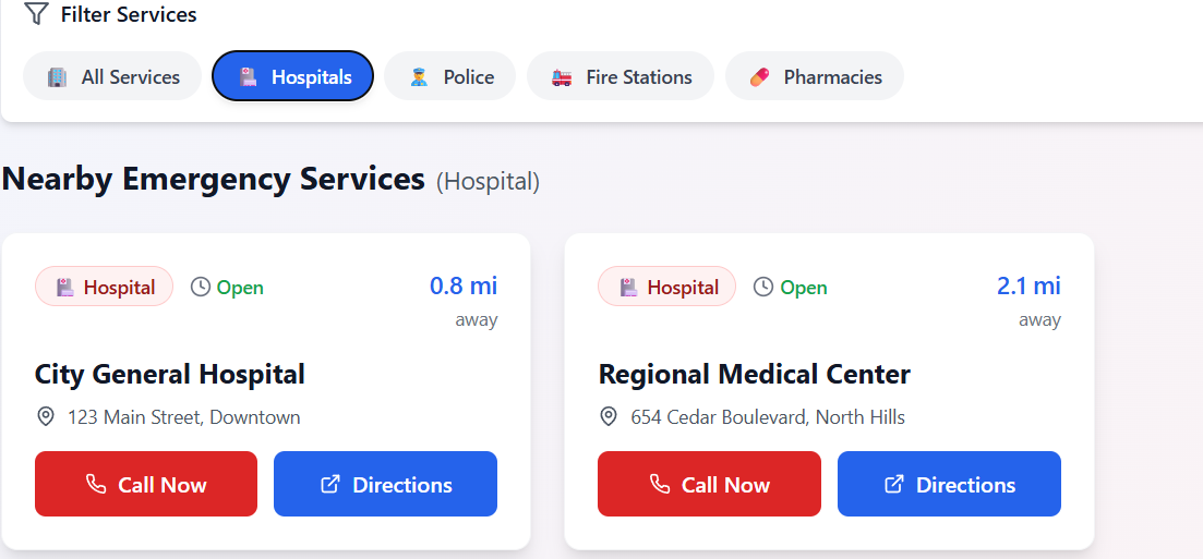 Preview of QuickAid: Smart Emergency Help Locator