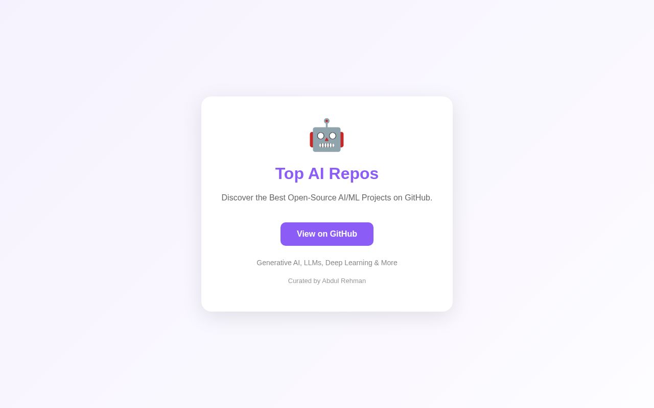 Preview of Top AI Repos