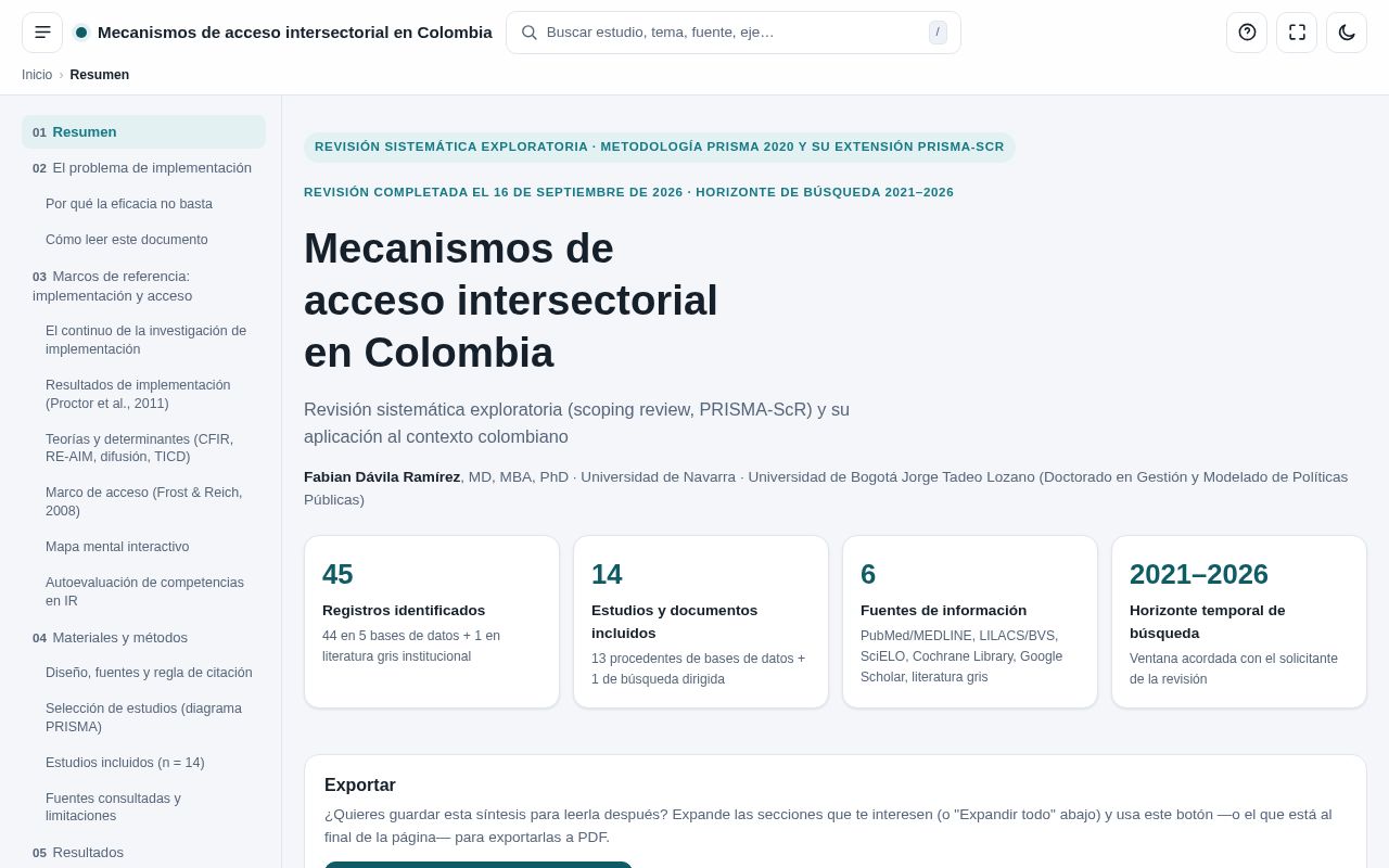 Preview of Mecanismos Acceso Intersectorial Colombia