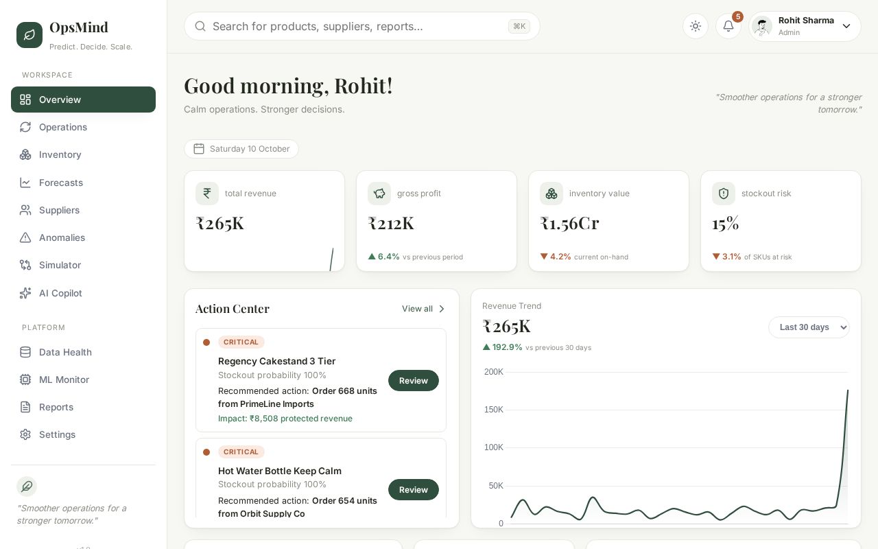 Preview of OpsMind AI