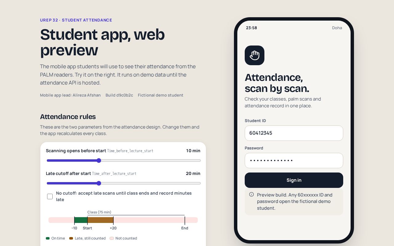 Preview of Mobile App
