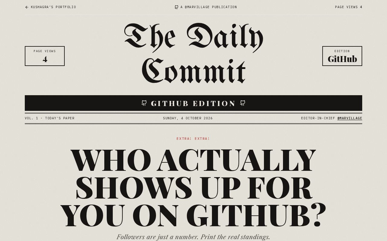 Preview of Who actually shows up for you on GitHub?