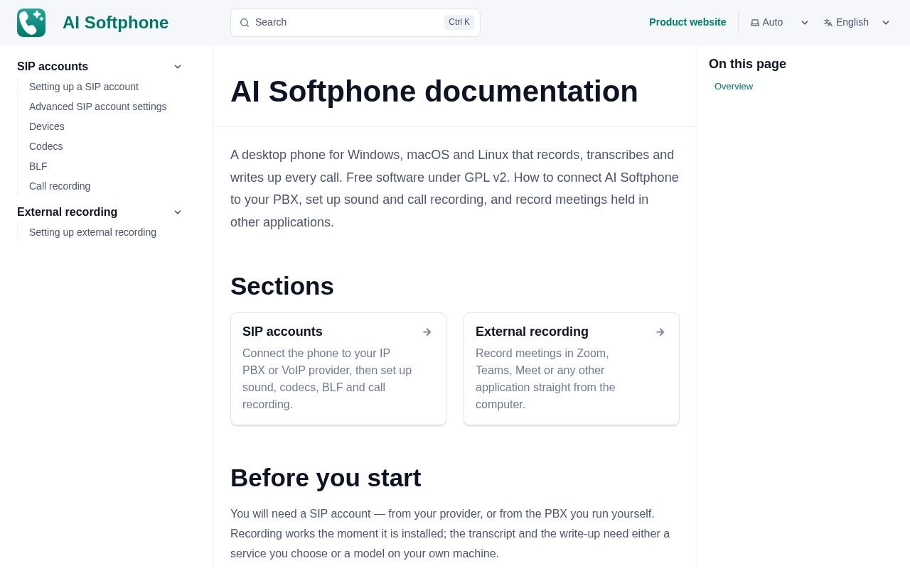 Preview of Doc Softphone