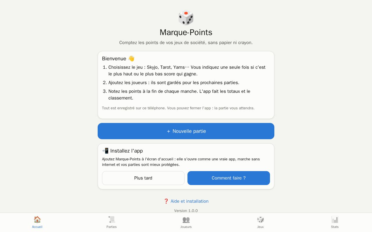 Preview of Marque Points