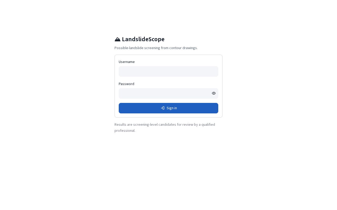Preview of LandslideScope