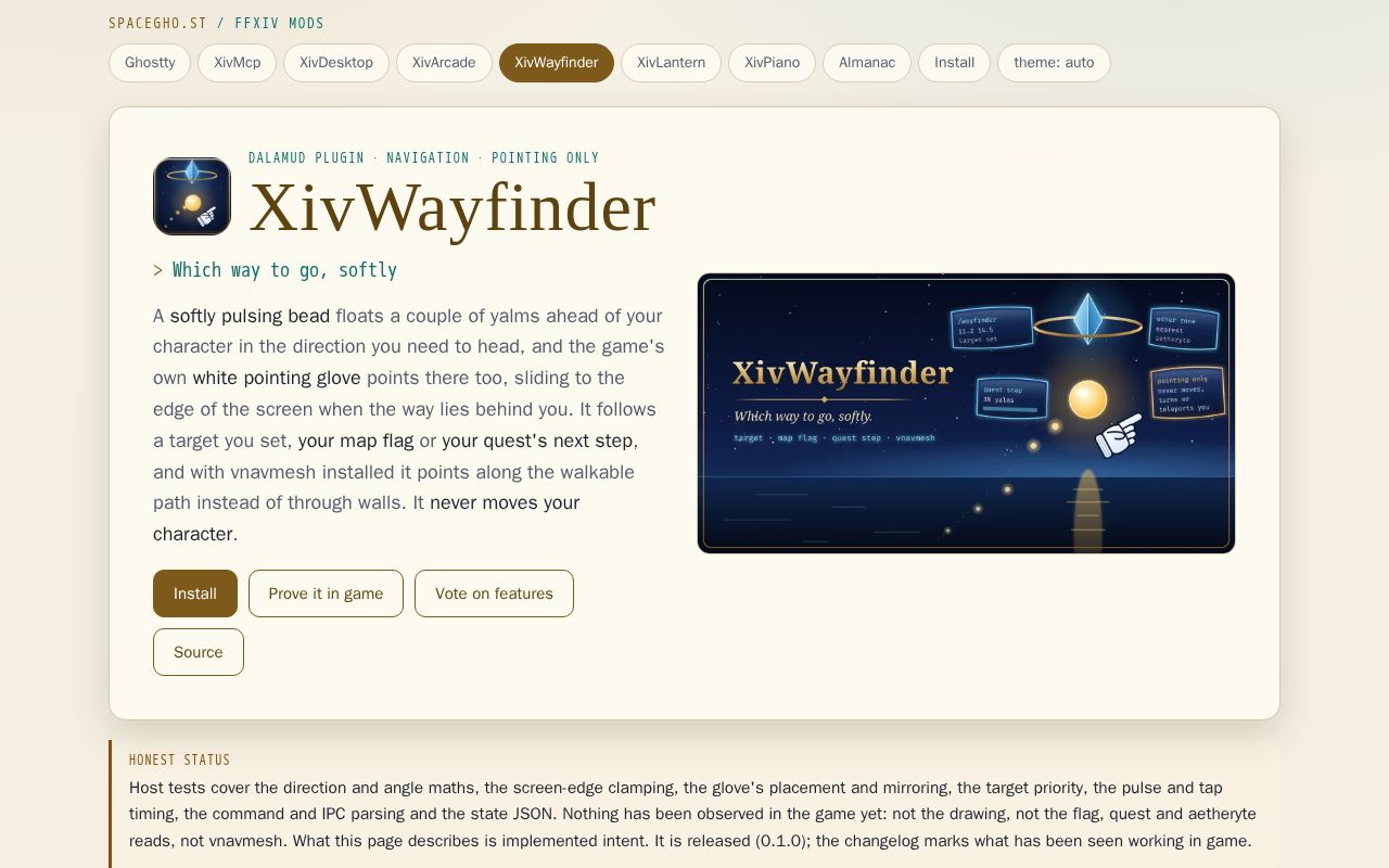 Preview of Xivwayfinder Dalamud