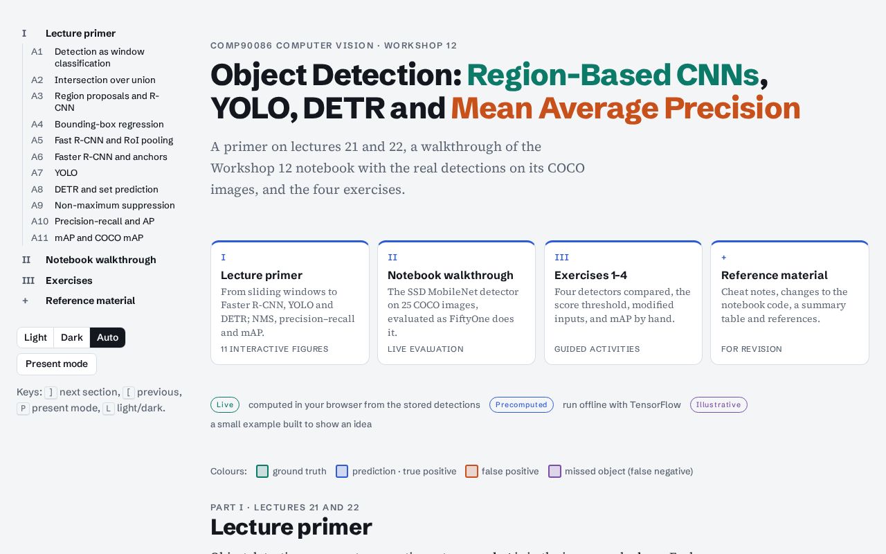 Preview of Week 12 Object Detection