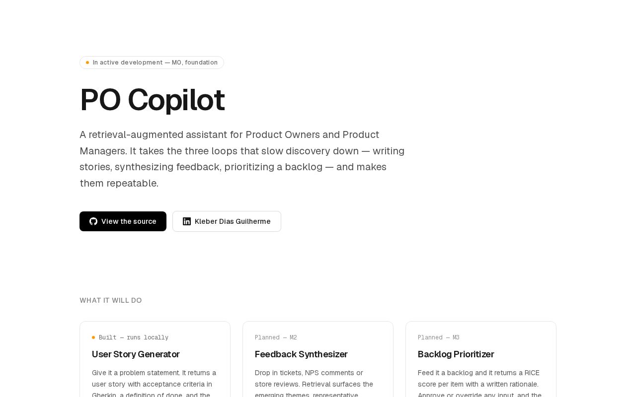 Preview of Po Copilot