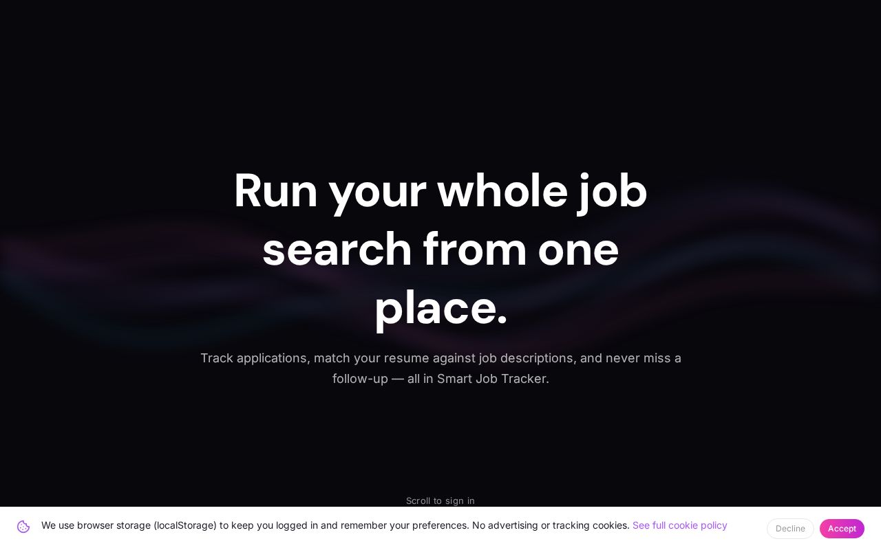 Preview of Smart Job Application Tracker