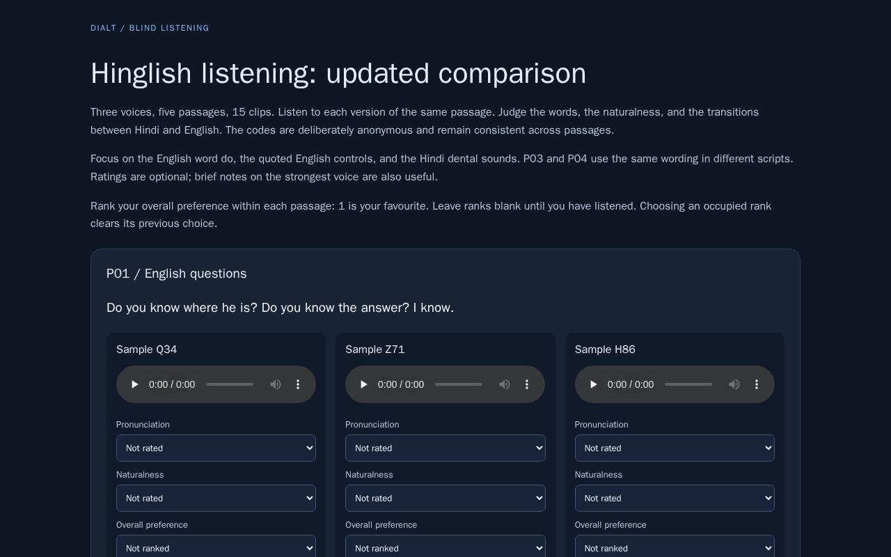 Preview of Hinglish Listening Room