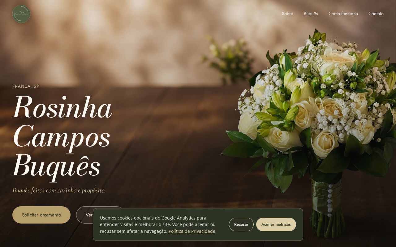 Preview of Rosinha Campos Buques Site