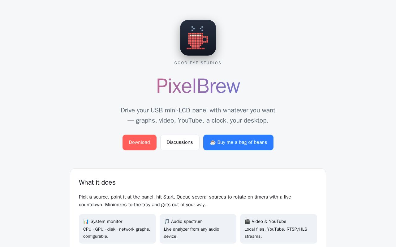 Preview of PixelBrew