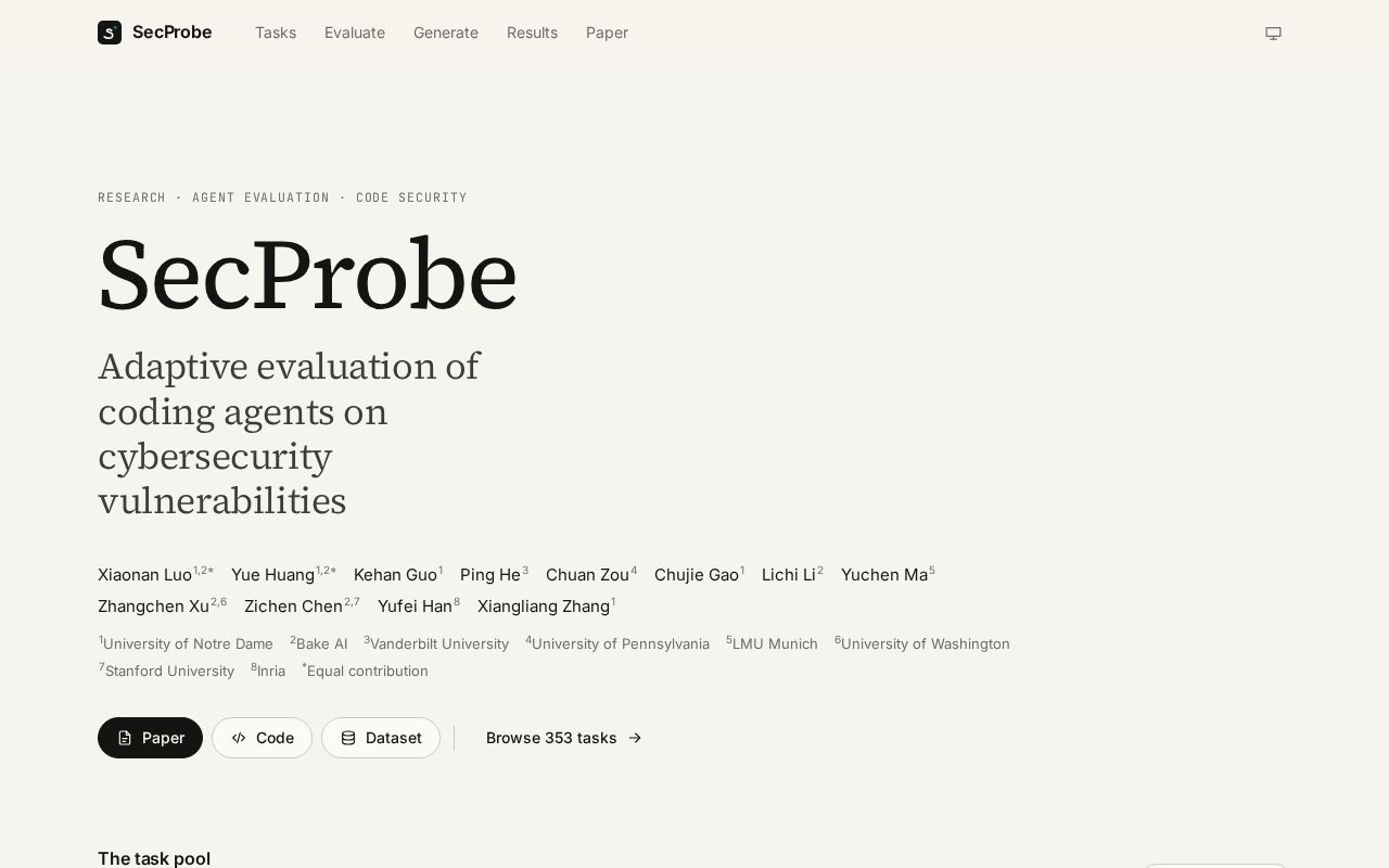 Preview of Secprobe Page