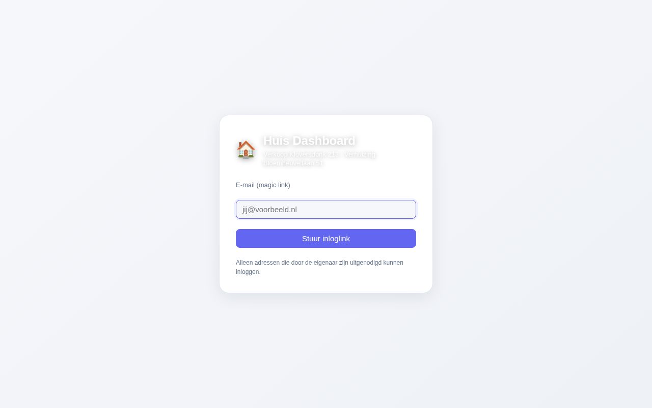 Preview of Verhuis Dashboard