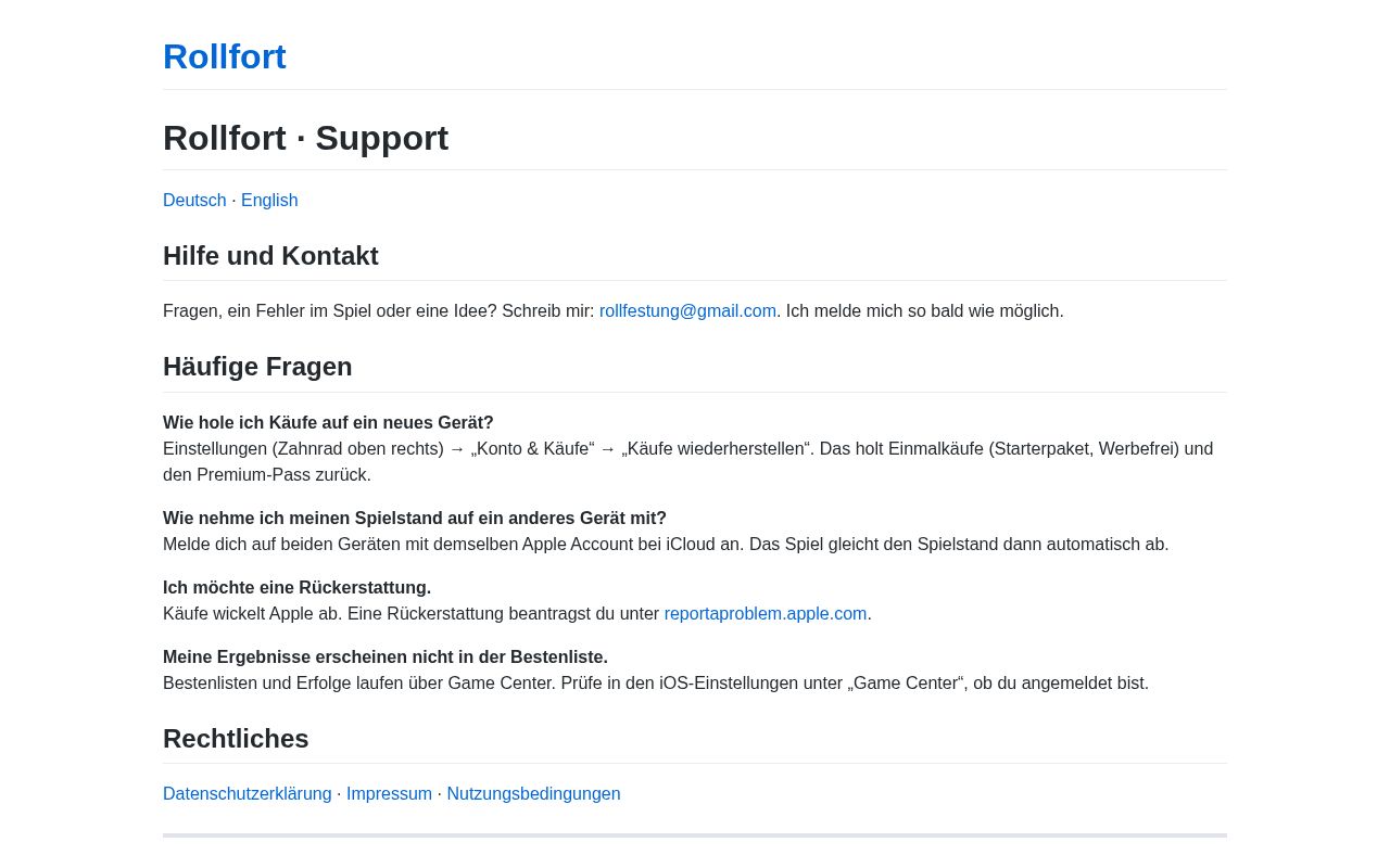 Preview of Rollfestung Web