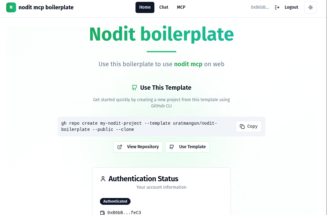 Preview of Nodit MCP Boilerplate