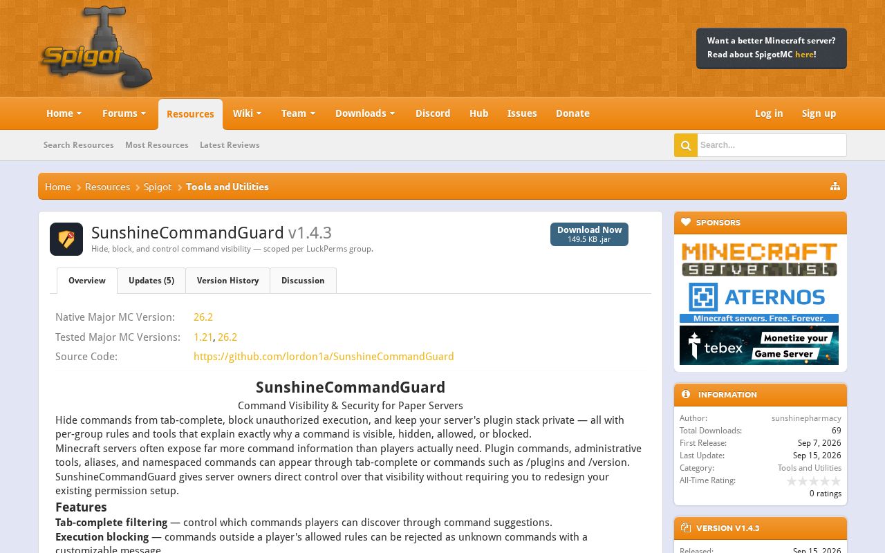 Preview of SunshineCommandGuard
